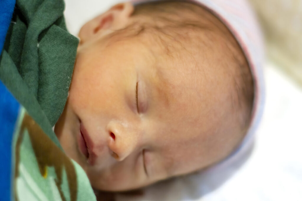 newborn baby boy sleeping in his house in Bossier City, LA